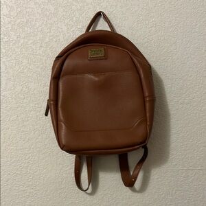 Brown Leather Backpack